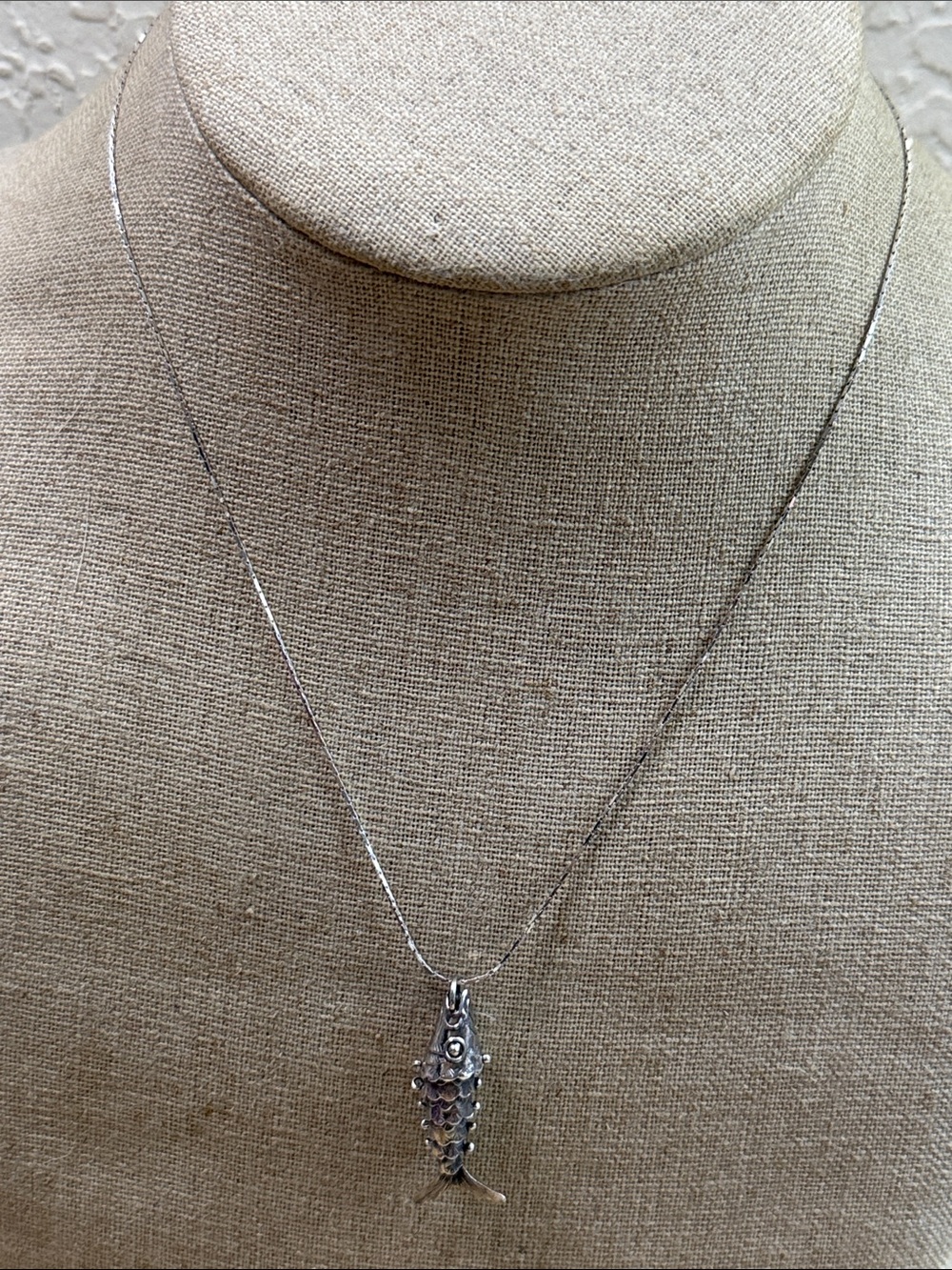 Delicate Silver Fish Pendant Necklace - Women's Jewelry sterling 925